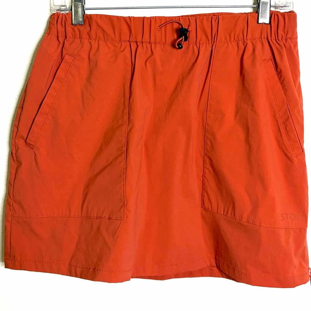 Stoic desert nylon burnt Orange Mini Skirt sz m hiking gorpcore outdoor active